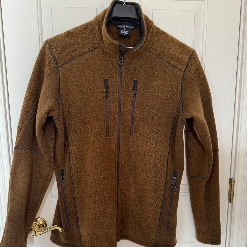 KUHL Men's INTERCEPTR FULL ZIP Fleece jacket Grain Camel Tan size M